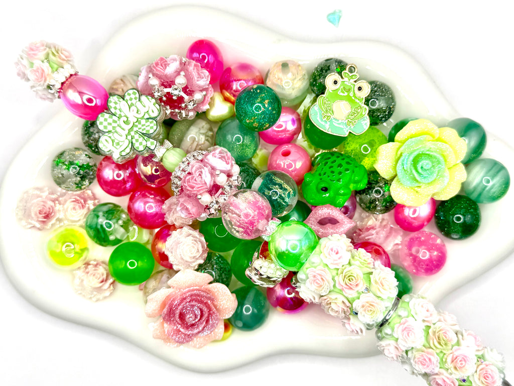 Resin & Acrylic Beads and Charms Mixes for DIY Pens Keychains & Phone Chains