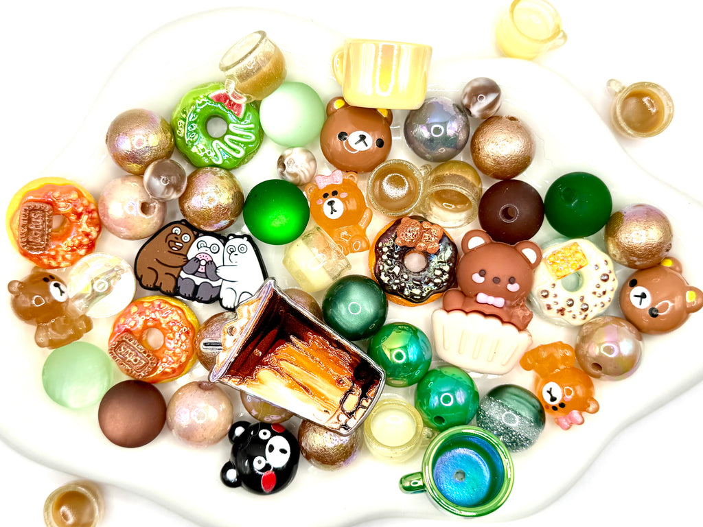 Resin & Acrylic Beads and Charms Mixes for DIY Pens Keychains & Phone Chains