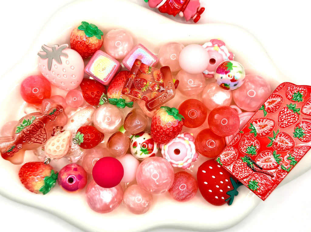 Resin & Acrylic Beads and Charms Mixes for DIY Pens Keychains & Phone Chains