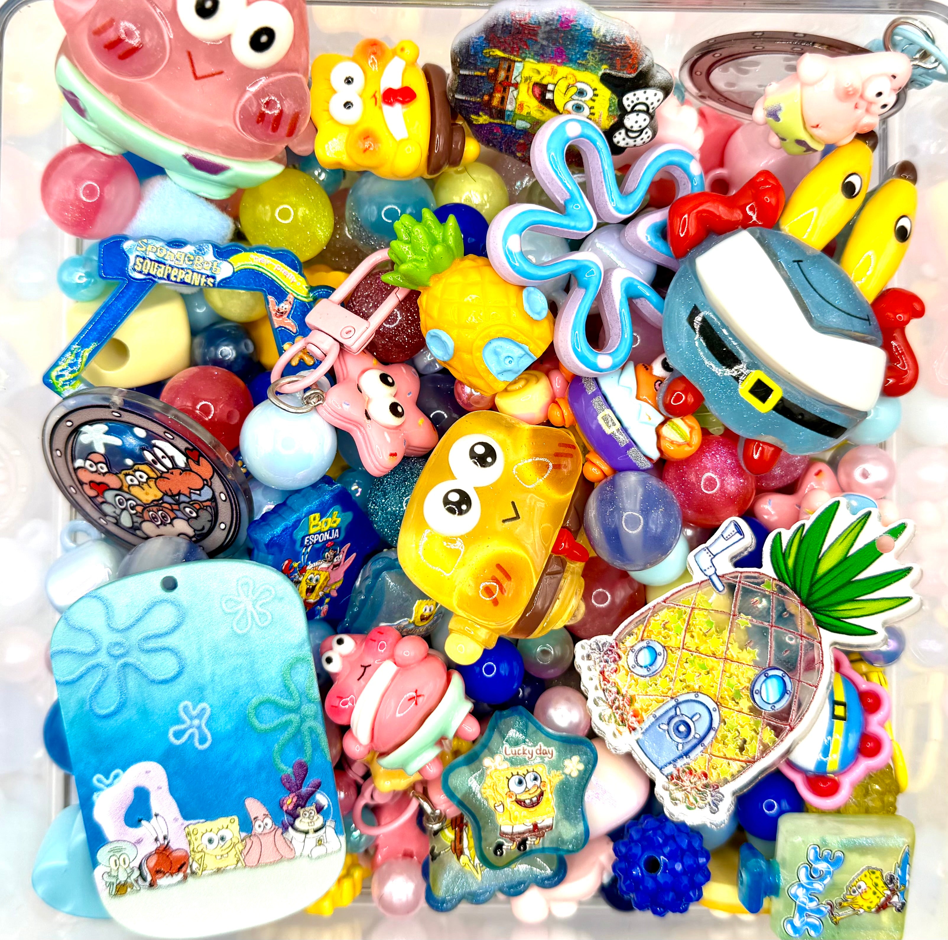 Resin & Acrylic Beads Regular & Character and Charms Mixes for DIY Pens Keychains & Phone Chains