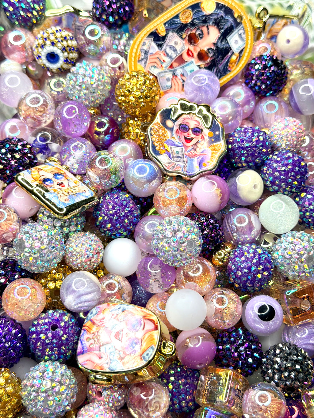 Resin & Acrylic Beads and Charms Mixes for DIY Pens Keychains & Phone Chains