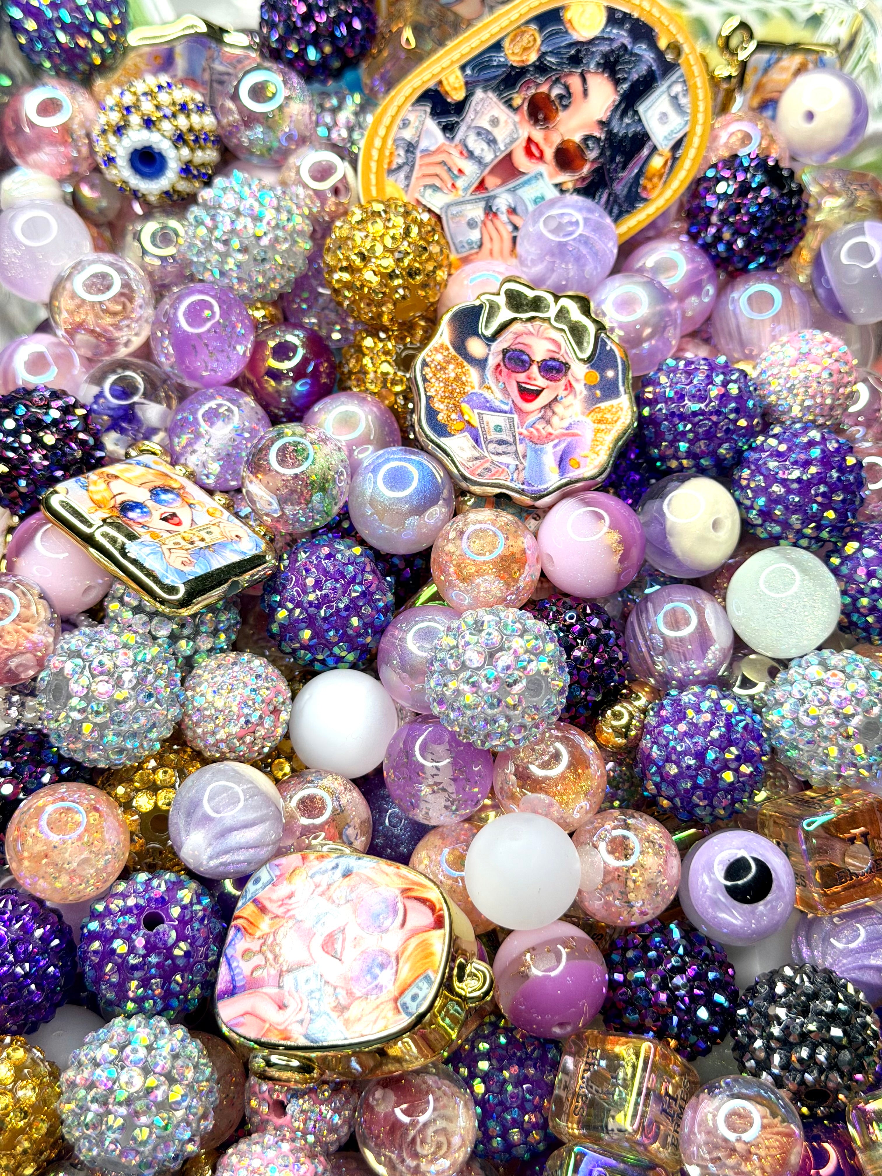 Resin & Acrylic Beads and Charms Mixes for DIY Pens Keychains & Phone Chains