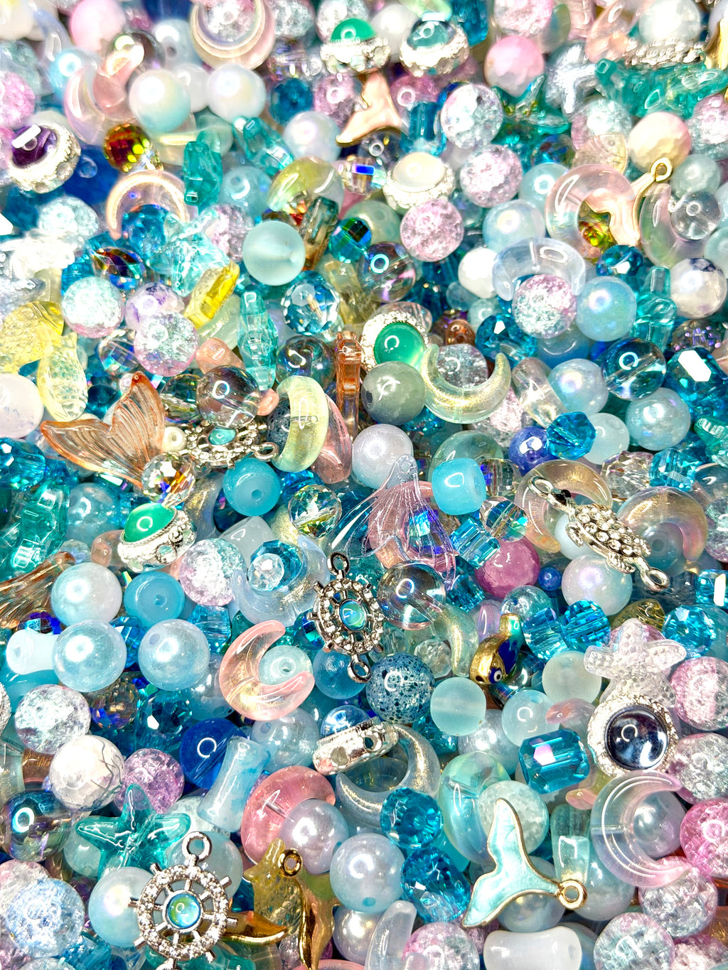 Glass & Crystal Beads and Charms Mixes for DIY Pens Keychains & Phone Chains